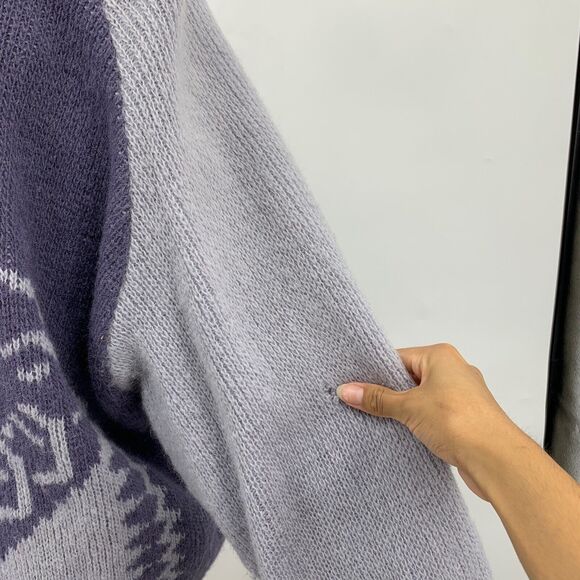 Alafoss Icewool Cardigan Womens M Medium Iron Coal Wool Blend Made In Iceland - Picture 7 of 16